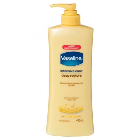 Vaseline Deep Restore Lotion 400ml for Dry Skin Hydration at Pharmacy Direct