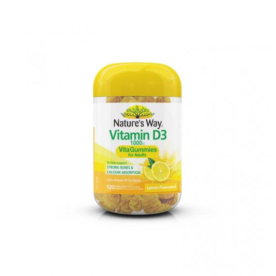 Natures Way Vitamin D3 1000IU Vita Gummies for Adults 120 Pastilles