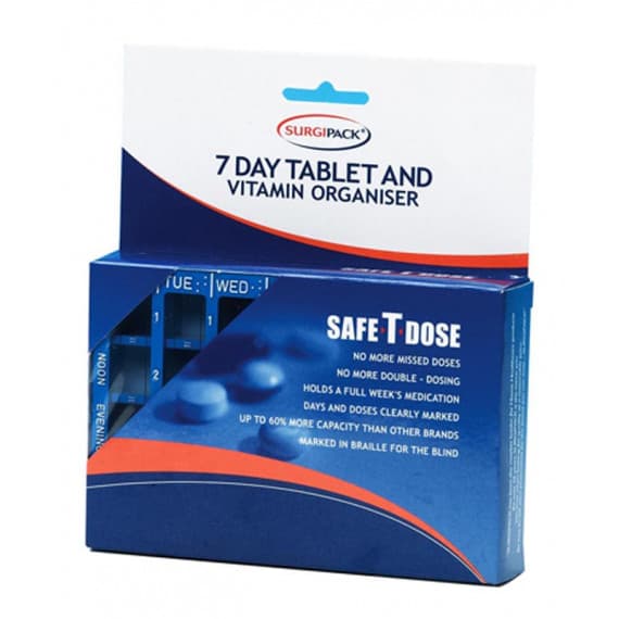 Surgipack Safe T Dose 7 Day Tablet & Vitamin Organiser