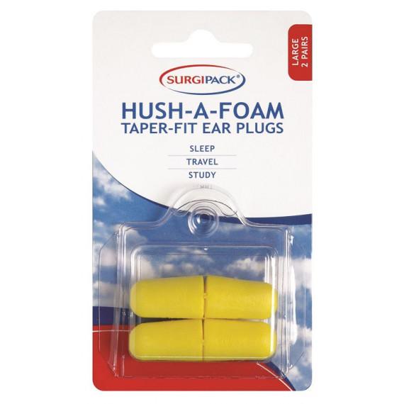 Surgipack Hush-A-Foam Ear Plugs comfort and noise protection - Pharmacy Direct