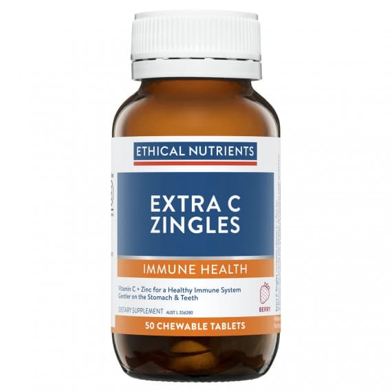 Ethical Nutrients Extra C Zingles Berry 50 Tablets