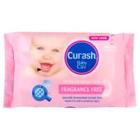 Curash Fragrance Free Baby Wipes 20 Pack