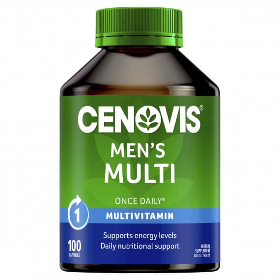 Cenovis Men's Multi 100 Capsules - Men's Energy & Vitality Supplement at Pharmacy Direct