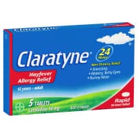 Claratyne Hayfever and Allergy Relief Rapid 5 Tablets