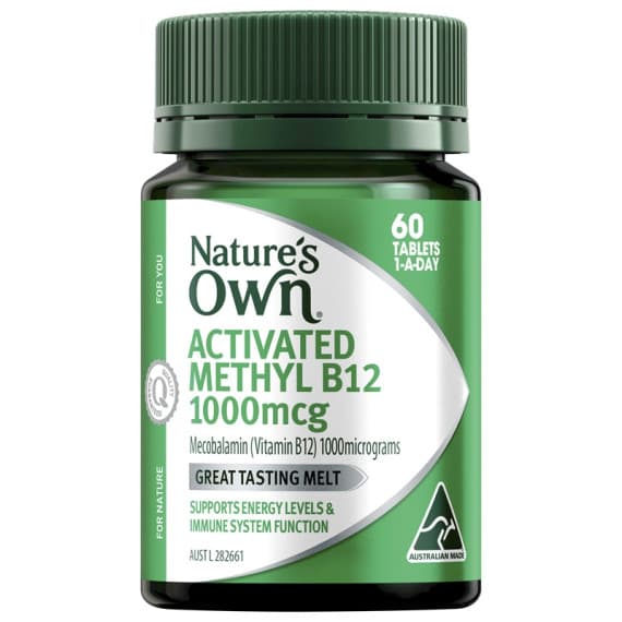 Natures Own Activated Methyl B12 60 Tablets