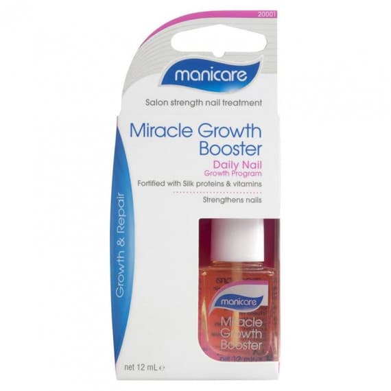Manicare Miracle Growth Booster 12ml strengthens and boosts nails - Pharmacy Direct
