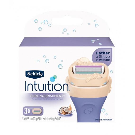 Schick Intuition Pure Nourishment Refills 3 Cartridges