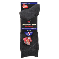 Sox and Lox Business Diabetic Friendly Extra Large Socks Grey Size 11 to 14
