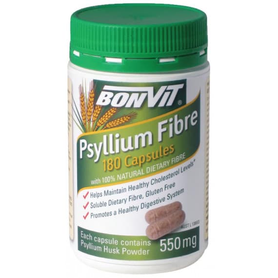 Bonvit Psyllium Fibre 550mg 180 Capsules