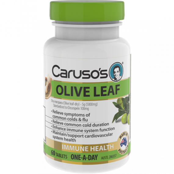 Buy Carusos Olive Leaf 60 Tablets Online Pharmacy Direct AU