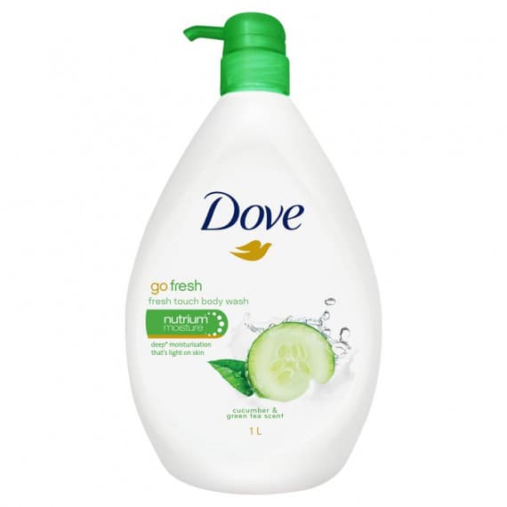 Dove Go Fresh Touch Body Wash 1L for hydrated skin at Pharmacy Direct