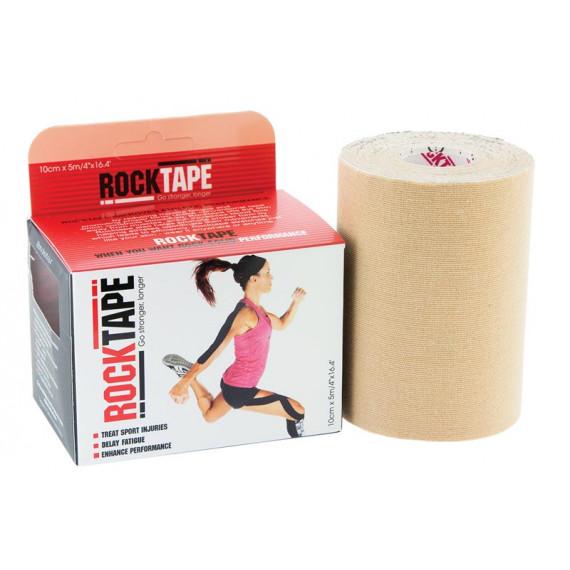 Rocktape 10cm x 5m Beige kinesiology tape support recovery – Pharmacy Direct