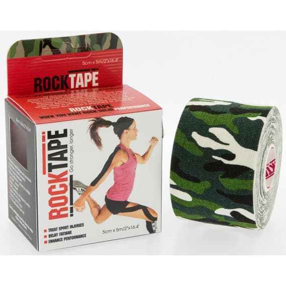 Rocktape Camo Green 5m for pain relief and muscle support – Pharmacy Direct