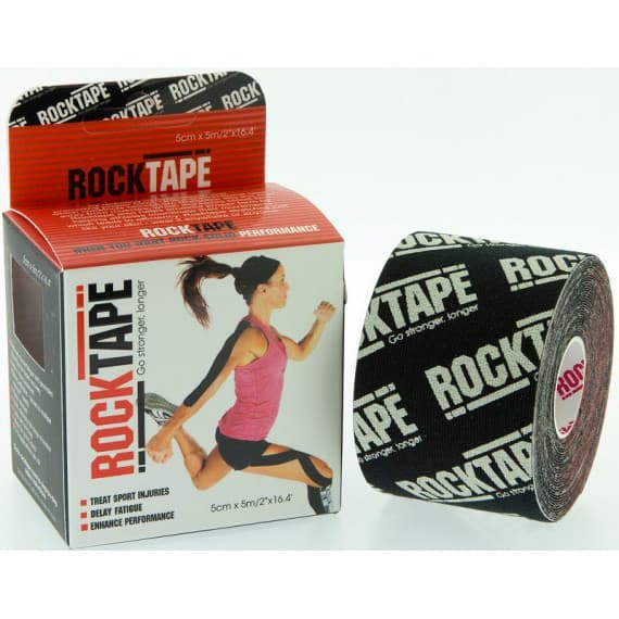 Rocktape 5cm x 5m black kinesiology tape for muscle support – Pharmacy Direct