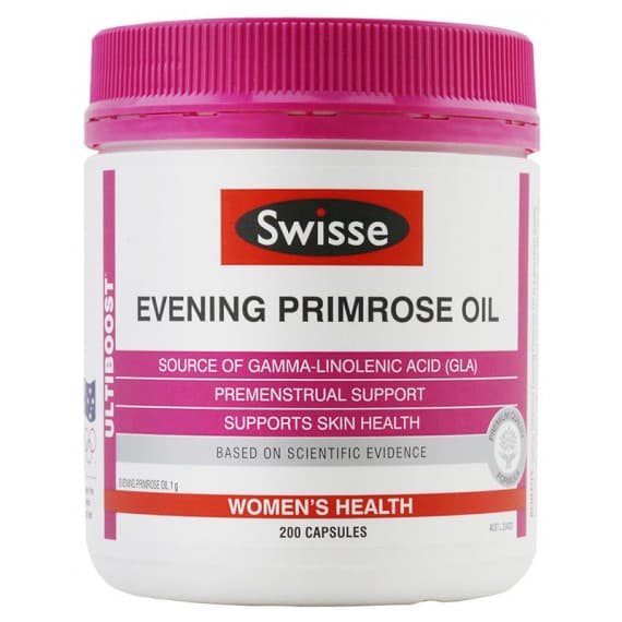 Swisse Evening Primrose Oil 200 Capsules for skin & health at Pharmacy Direct