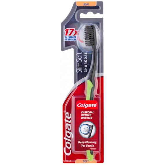 Colgate Toothbrush Slim Soft Charcoal online at Pharmacy Direct