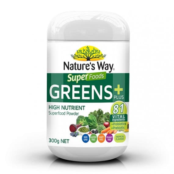 Nature's Way Super Green Plus Powder 300g for Energy & Wellness - Pharmacy Direct
