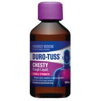 Durotuss Double Strength Chesty Cough Liquid 200ml Expiry Date 03/26