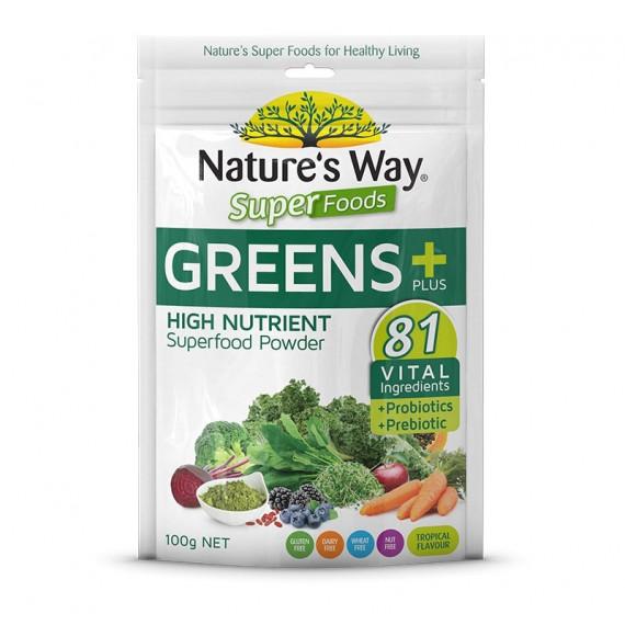 Buy Natures Way Super Greens Plus Powder 100g Online Pharmacy Direct AU