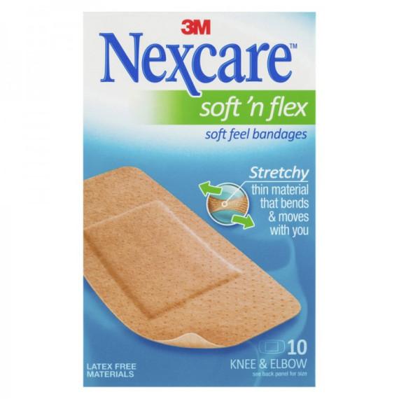 Nexcare Bandages Soft n Flex Strips Large 10 Pack