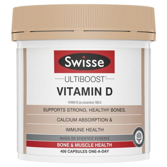 Buy Swisse Ultiboost Vitamin D 400 Capsules Online Pharmacy Direct AU