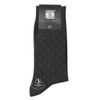 Sox and Lox Mens Business Socks with Seamless Toe Black Dots Size 6 to 11