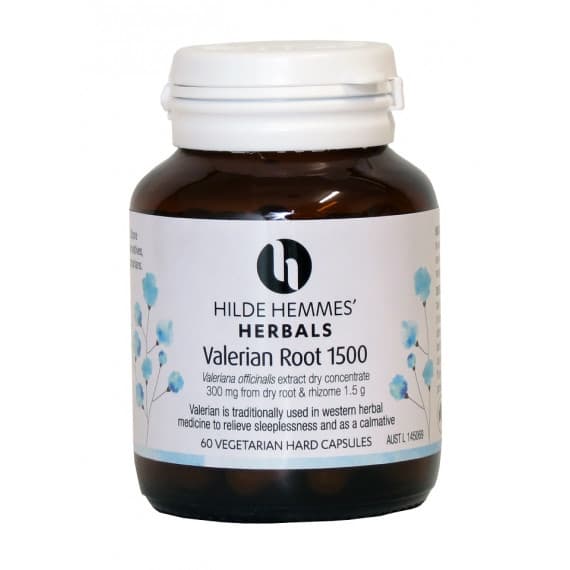 Hilde Hemmes Herbals Valerian Root 1500mg 60 Capsules