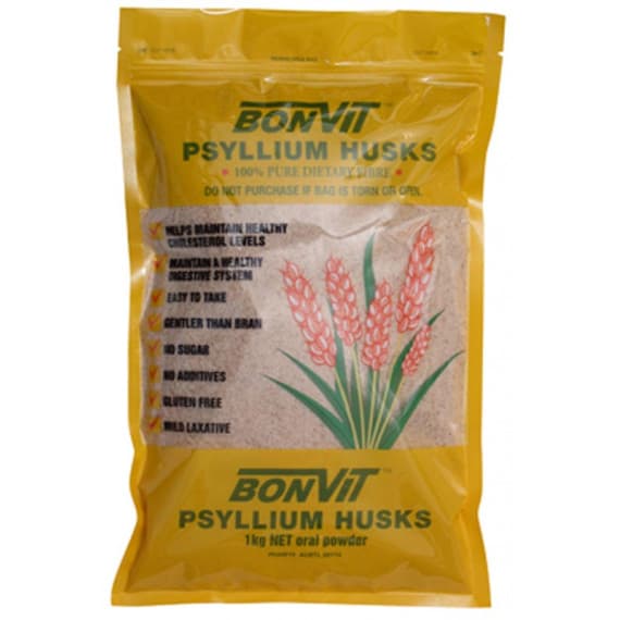 Bonvit Psyllium Husk 1kg natural fibre digestive health – Pharmacy Direct