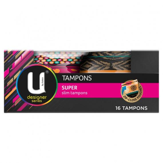 U by Kotex Designer Series Super Tampons 16 Pack - Pharmacy Direct
