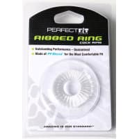 Perfect Fit Ribbed Ring Clear