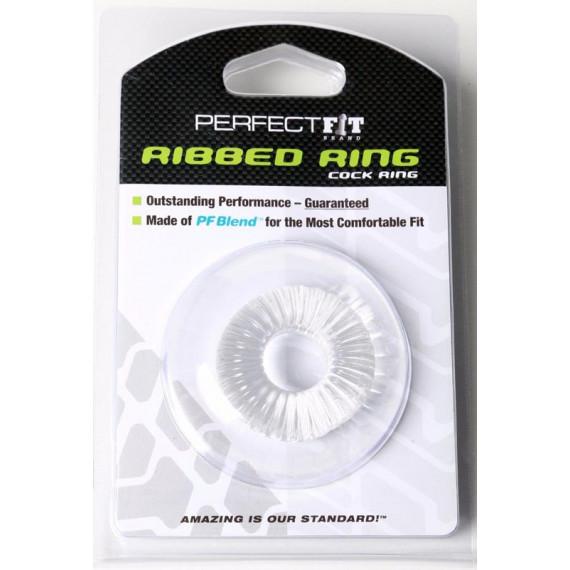 Perfect Fit Ribbed Ring Clear