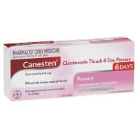 Canesten 6 Day Thrush Treatment Pessary 100mg S3