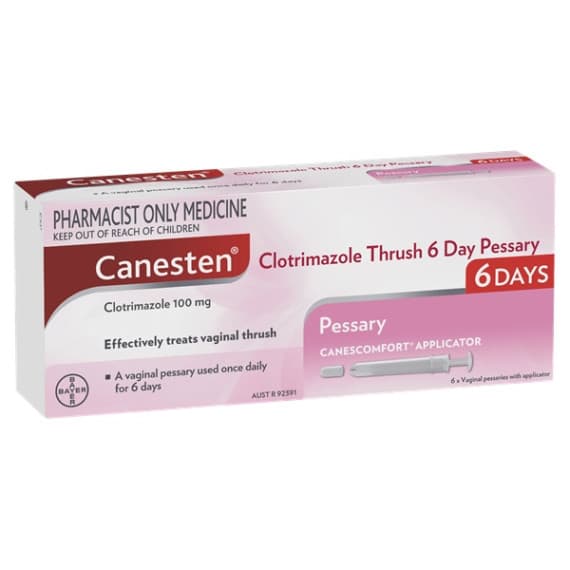 Canesten 6 Day Thrush Treatment Pessary 100mg S3