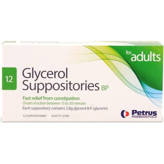 Glycerol Suppos Adult Petrus 12