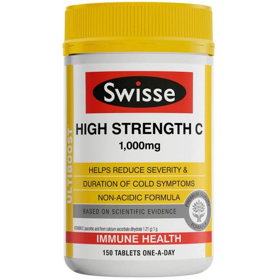 Swisse Ultiboost High Strength C 1000mg 150 Tablets