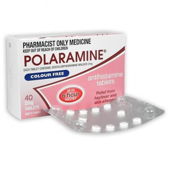 Polaramine 2mg 40 Tablets S3