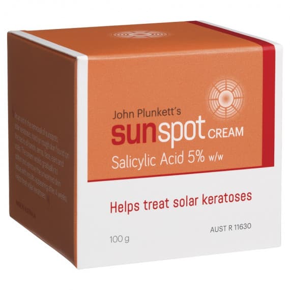 John Plunkett's Sunspot Cream 100g for clearer, brighter skin - available at Pharmacy Direct