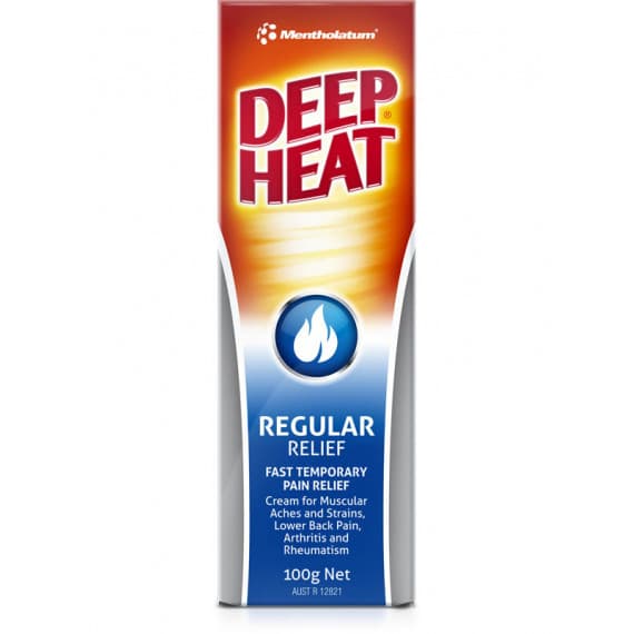 Deep Heat Regular Relief 100g for muscle pain warming effect – Pharmacy Direct