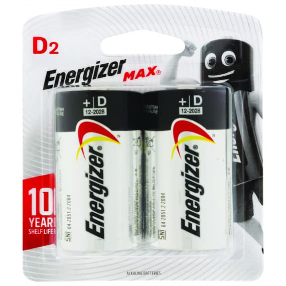 Buy Energizer Max D Batteries 2 Pack Online Pharmacy Direct AU