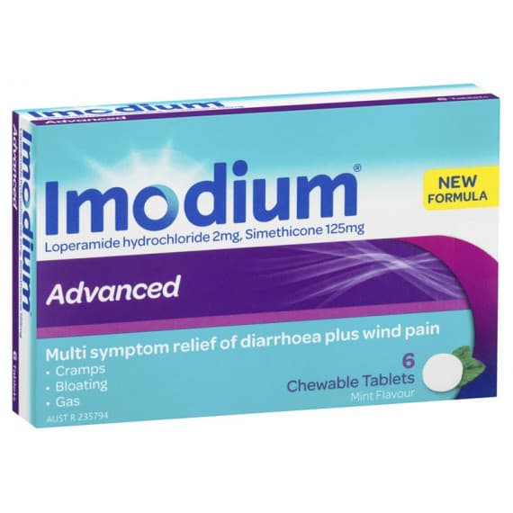 Imodium Advanced 2mg Chewable Tablets 6