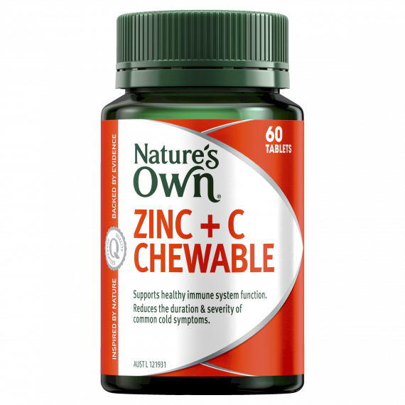 Natures Own Zinc + C 60 Chewable Tablets