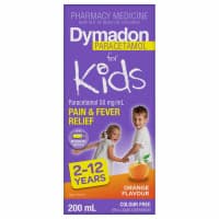 Dymadon for Kids 2 to 12 Years Colour Free Orange 200ml