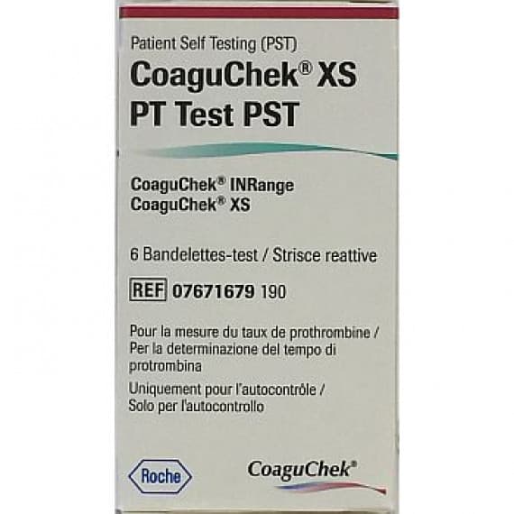 CoaguChek XS PT Test 6 Strips for accurate blood testing - Pharmacy Direct