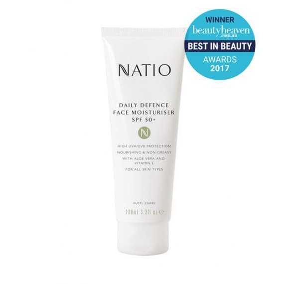 Natio Daily Defence Face Moisturiser SPF 50 Plus 100ml