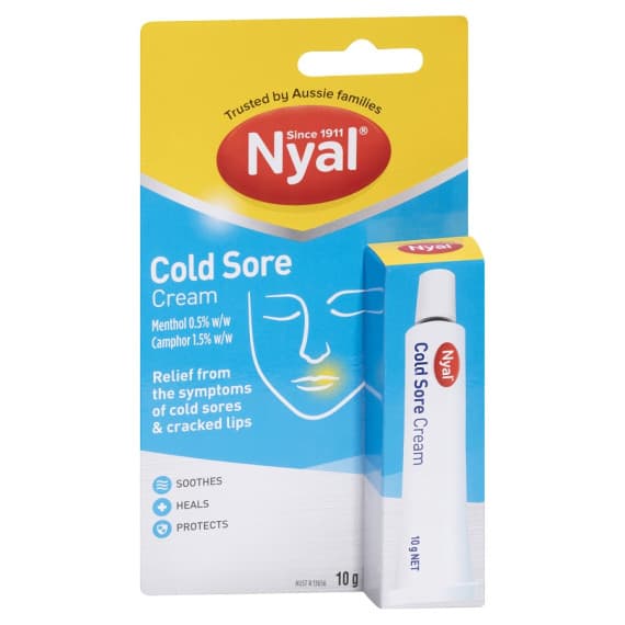 Nyal Cold Sore Cream 10g fast relief and protection – Pharmacy Direct