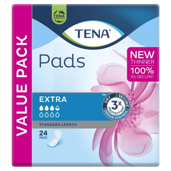 Tena Pads Extra Standard Length 24 Pack