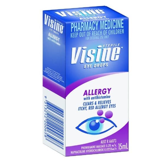 Buy Visine Eye Drops Allergy With Antihistamine 15ml Online Pharmacy Direct AU