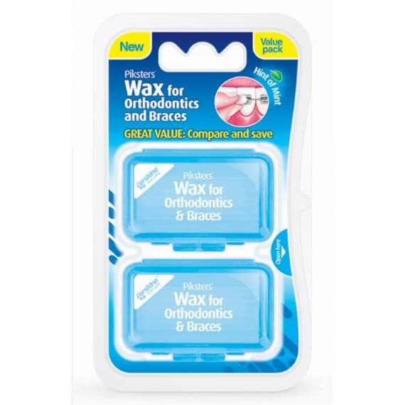 Piksters Orthodontic Wax Twin Pack for braces comfort and relief - Pharmacy Direct