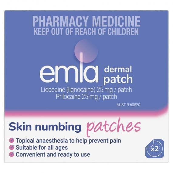 Buy Emla 5 Percent Patch 2 Patches Online Pharmacy Direct AU