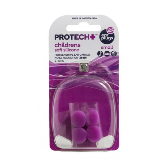 Protech Children's Silicone Ear Plugs Small 2 Pairs - Comfortable protection at Pharmacy Direct